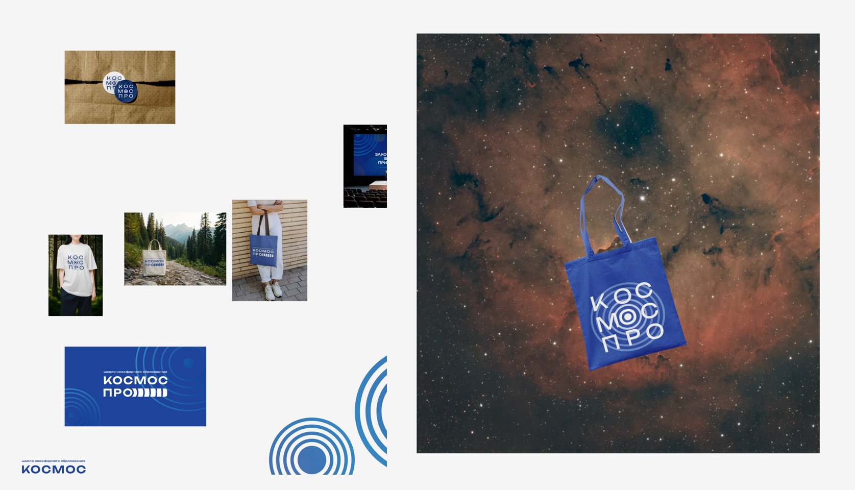 Merch: tee, tote, badge